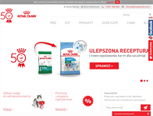 Tablet Screenshot of ciazaupsow.royal-canin.pl